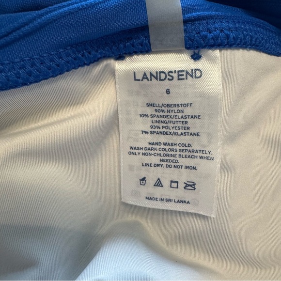 Lands End Royal Blue Two Piece Swimsuit - Picture 11 of 13